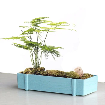 

1 Pc Nordic Style Rectangular Flower Pot Succulent Flower Pot Creative Decorative Flower Pot for Home Office