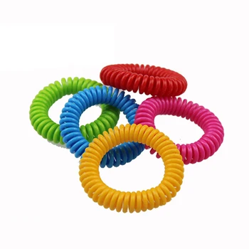 

5Pcs Plastic Spring Mosquito Repellent Wristband Waterproof Lightweight Wrist Hairband Bracelet Camping Outdoor Protective Tool