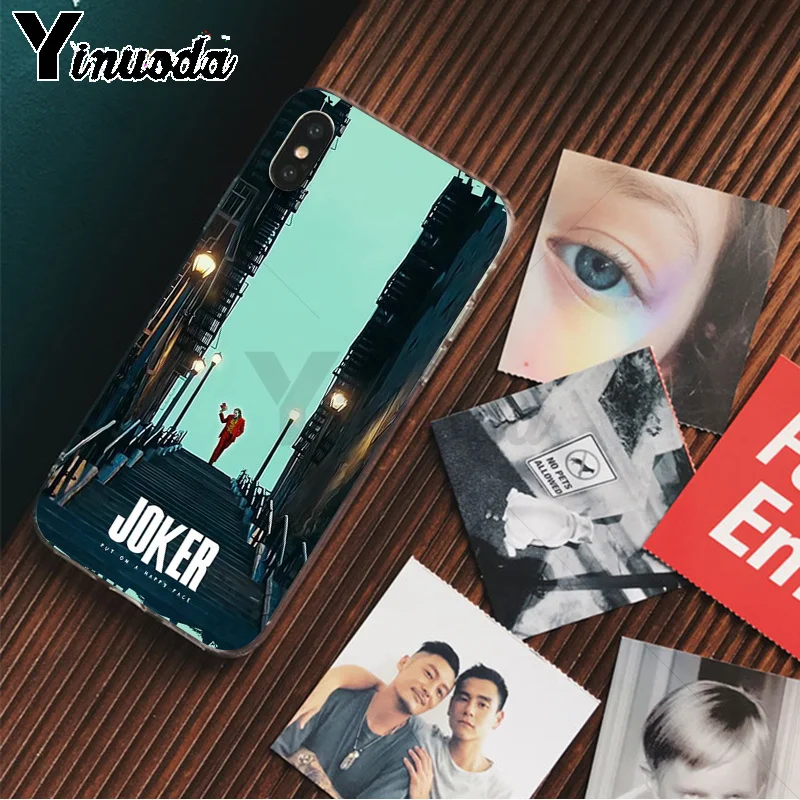A10 Yinuoda Joker movie мягкая резина, термопластичный полиуретан чехол для телефона iPhone 5 5Sx 6 7 7plus 8 8Plus X XS MAX XR - Цвет: A10
