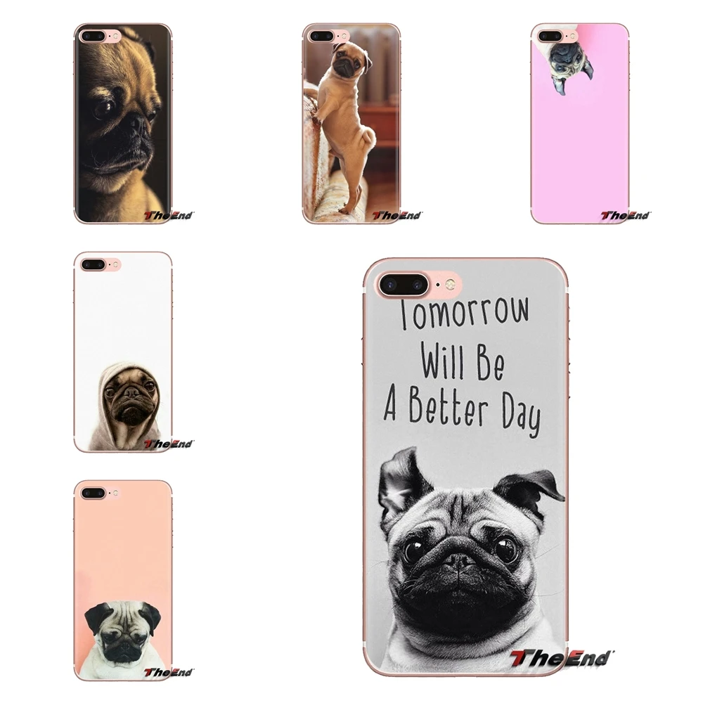 Funny Pug Doing Yoga For HTC U11 One M7 M8 A9 M9 M10 E9 Desire 630 530 626 628 816 820 Motorola G G2 G3 TPU Transparent Bag Case |