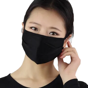 

Women Silk Reusable Mask Filter PM2.5 Air Filtration Mask маска медицинская Washable and Reusable dust mask Activated carbon