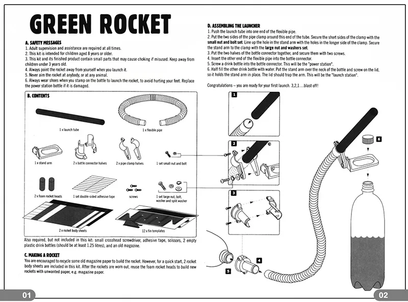 Для подростков, студентов, сделай сам, набор игрушек, серия Science, Экологически чистая ракета, научный эксперимент, физика, образовательный