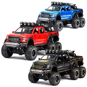 

1:28 SUV Alloy Car Model Big Wheel LED light Sound Open Doors Pull Back Cars Kids Toys Christmas Gift