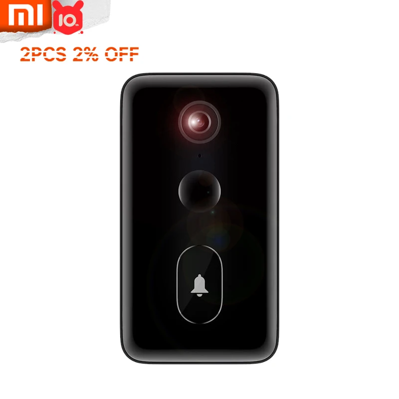 Xiaomi Mijia видео-дверной звонок 2 Lite MJML03-FJ AI Смарт швейцар человека двигаться 3Day