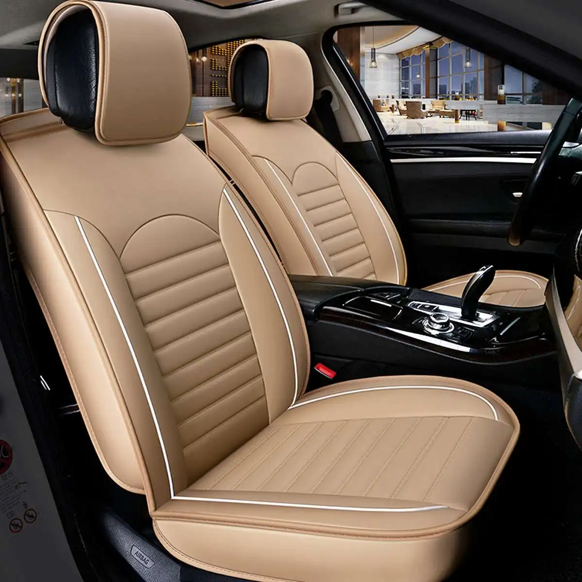 Universal Auto Sitz Abdeckung PU Leder Automobil Sitzbezüge Auto Sitz  Abdeckung Fahrzeug Seat Protector Auto Styling Innen Zubehör - AliExpress