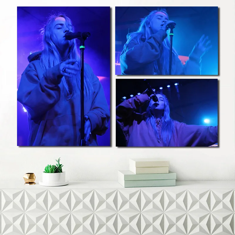 

Billie Eilish Concert Wallpaper Canvas Posters Prints Wall Art Painting Decorative Picture Modern Living Room Home Decoration HD