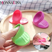 Теплоизоляционные перчатки с зажимом для горячей плиты, 2 шт., перчатки для микроволновой печи, сгущенные, анти-ожоги, кухонный Органайзер, силиконовые зажимы для горшков