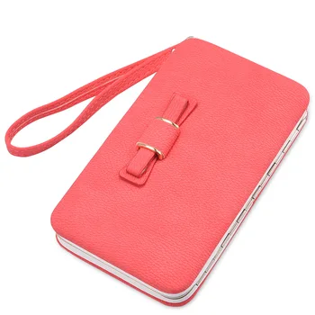 

Handbag Multi-color Women's Wallet Mid-length Phone Bag Bow Container New Style Large-Volume WOMEN'S Bag