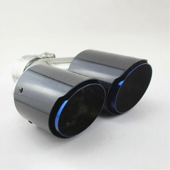 

Rear Liner Dual Universal Styling Tail Pipe Carbon Fiber Exhaust Auto Systems Throat Muffler Tip Accessories Straight