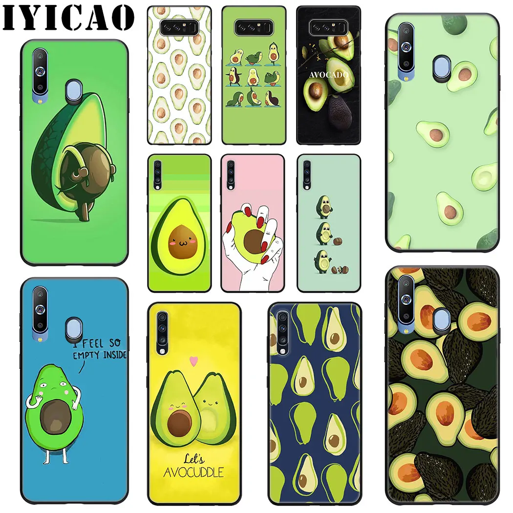 Мягкий силиконовый чехол IYICAO Fnny авокадо для Samsung A70 A60 A50 A40 A30 A20 A10 M10 M20 M30 M40 Note 8 9