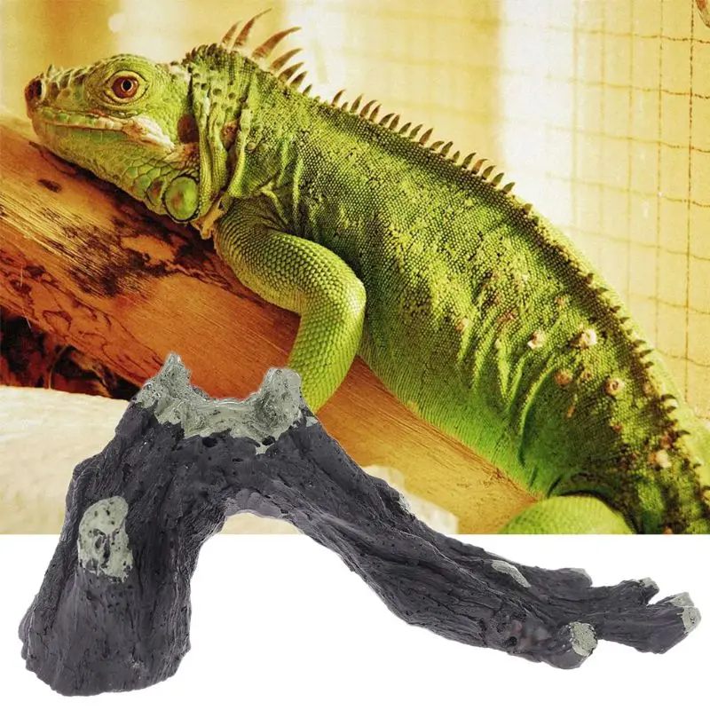 

Resin Reptile Branches Aquarium Decoration Imitate Wood Hideout for Climbing