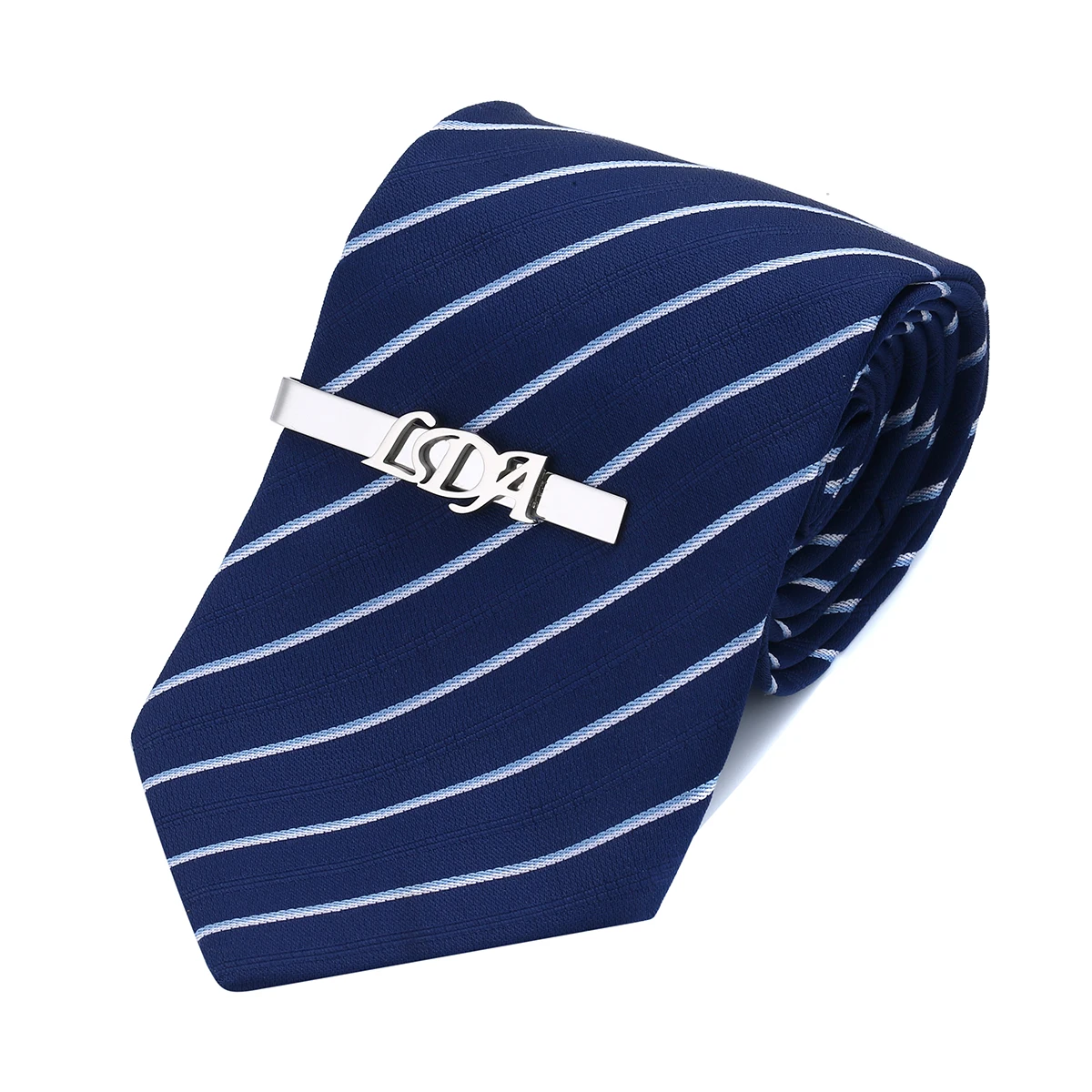 Tangula Custom Initial Tie Clip for Groom Stainless Steel Men's
