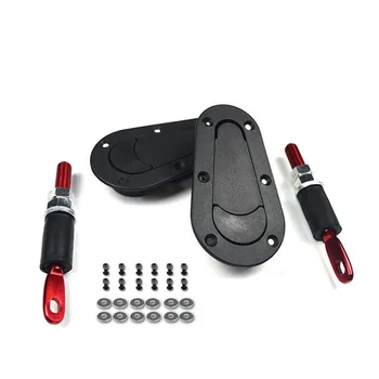 

2Pcs/Set Without Keys Car Hood Lock Racing Hood Pin Plus Flush Mount Latch Kit Lock Universal Quality NEW Accessories Creative
