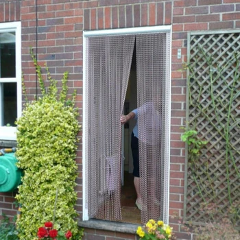 

Anodized Fly Screen Curtain for Doors Aluminum Chain Mesh Curtains for Windows