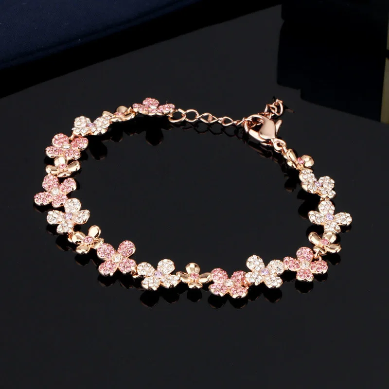 

Swa rose gold mini lady clover high quality bracelet
