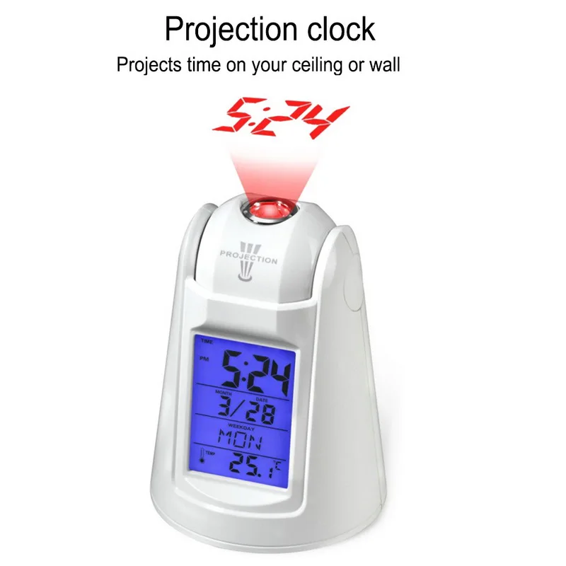 New Projection Alarm Clock Digital Time Projector For Living Room