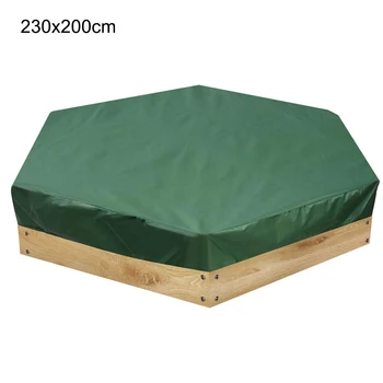 

3Sizes Hexagonal Waterproof Rain Snow Oxford Cloth Dust Cover Canopy Drawstring Sandbox Sandpit Dustproof Cover Patio Garden