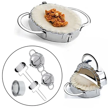 

7pcs/set Stainless Steel Dumpling Mould Manual Kitchen Food Making Tools For Making Dumplings, Cakes, Biscuits