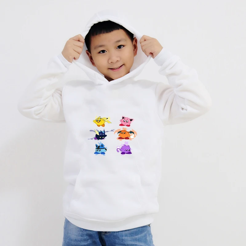 Hoodies 6 Новые милые толстовки с капюшоном для маленьких детей с героями мультфильмов; детские толстовки для мальчиков и девочек; Теплые Топы с длинными рукавами; сезон осень-зима; детская одежда - Цвет: Hoodies 6