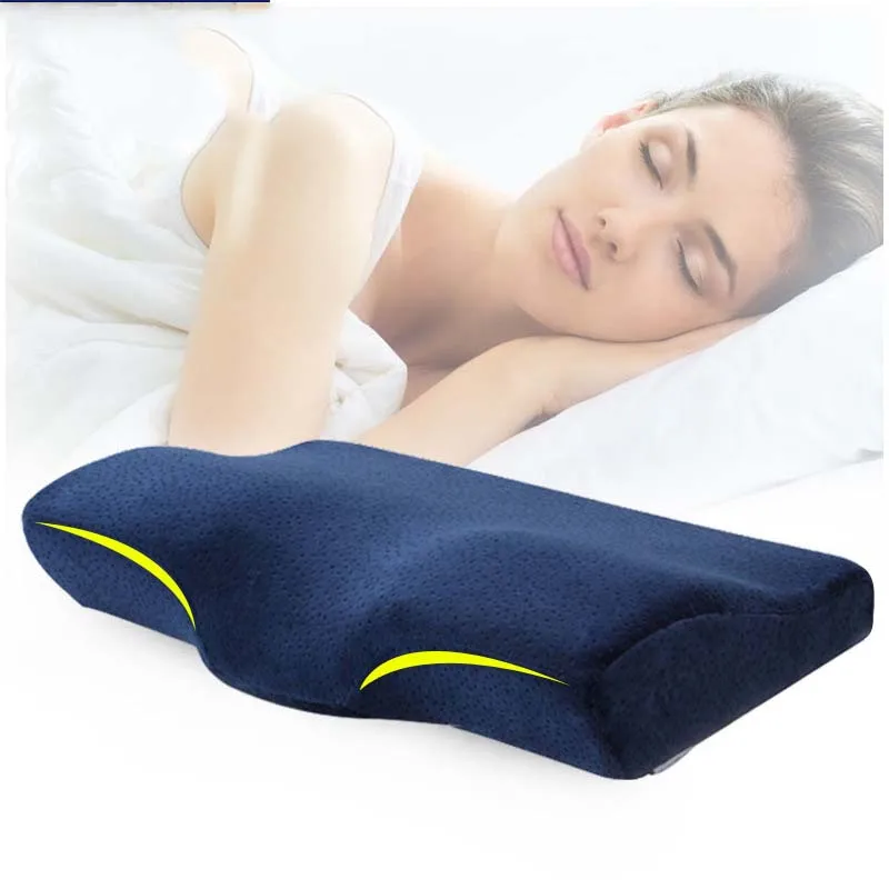 

Memory Foam Pillow Neck protection Slow Rebound Memory Foam Butterfly Shaped Pillow Health Cervical Summer Breathable