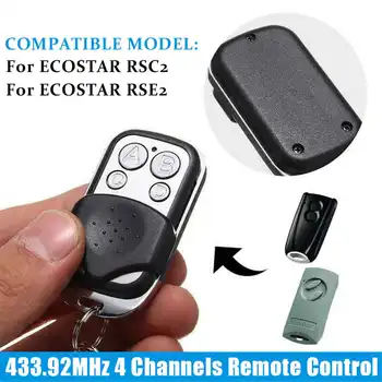 

433.92Mhz Car Home Garage Door Remote Control Transmitter Metal Clone Remotes for Ecostar RSC2 for Ecostar RSE2 Key Duplicator