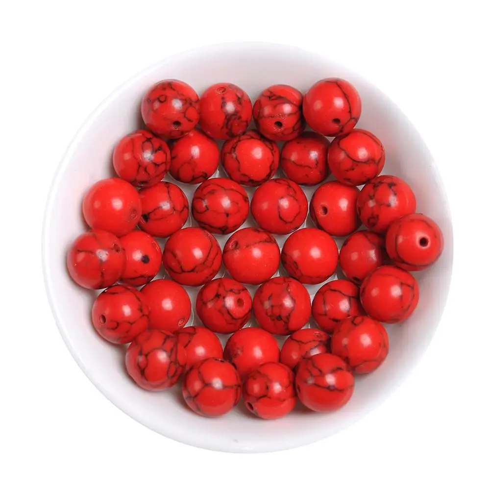 Natural-Red-Turquoises-Howlite-Stone-Round-Loose-Spacer-Ball-Beads-15-Strand-4-14MM-for-DIY (3)