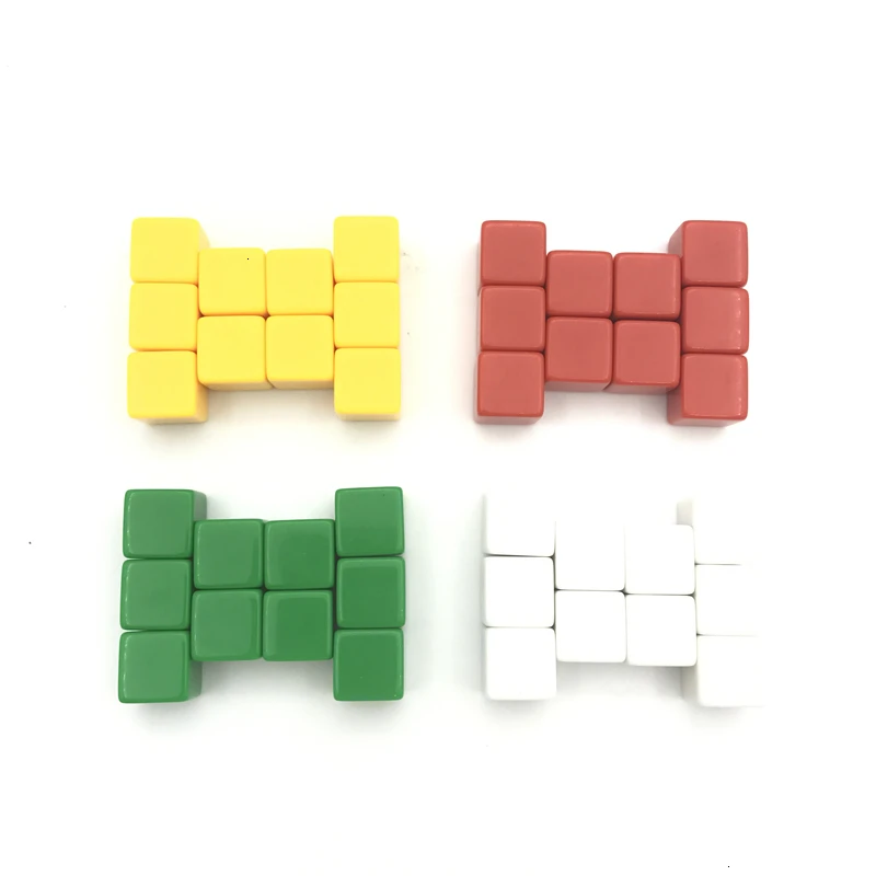 

High-quality 100/200 Pcs/Lot 16mm Blank Dice D6 Color Can Write and Carving Blank Dice Children Teaching Game Dice Wholesale