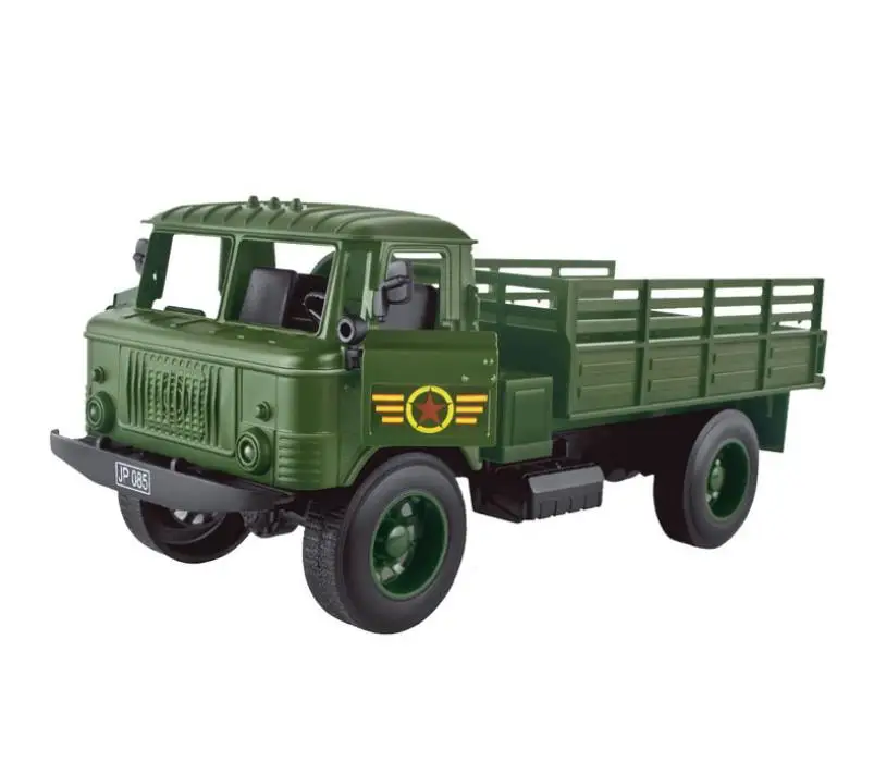 Высокая имитация 1:20 советских военных грузовиков, модель автомобиля из сплава, Моделирование звука и света двойной двери