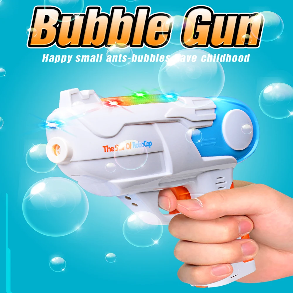 Smoke Bubble Machine with Music/Light Bubble Gun Automatic Bubble Maker.Blower 