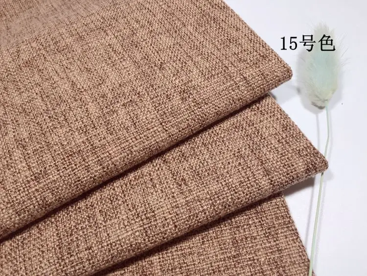 QUANFANG твердый Коло Полиэстер Хлопок Лен ткань для лоскутного шитья, DIY шитье, диван, занавес ткань мебель покрывало половина метра