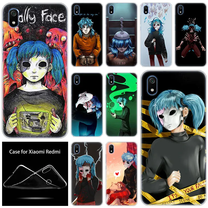 luxury Hot Soft Silicone Case Sally Face Game for Xiaomi Redmi 7 7A GO S2 4X 5 5Plus 6 6A K20 Note 4 5A 8 Pro Fashion Cover | Мобильные