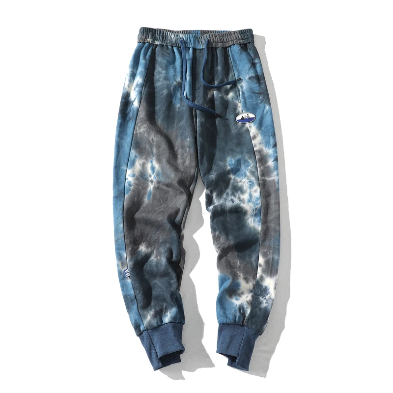 Men Street Tie Dye Sweatpants Harajuku 100% Cotton Comfortable Pants Joggers 2021 New Arrivals High Quality Trend Track Pants khaki uniform pants Casual Pants