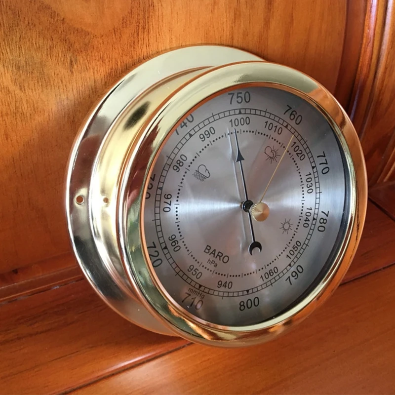 4'' Weather Barometer - Weather Forecast, Indoor Outdoor Barometer Wall  Mount, Vintage Decoration, Barometer Weather Station for Home, Fishing,  Boat, Baby Room, Garden. Great Gift for Weather Lovers : Buy Online at