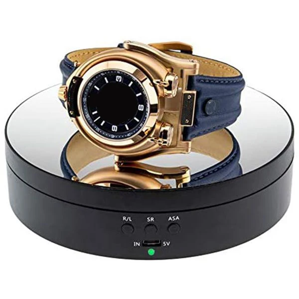 3 Speeds Electric Rotating Display Stand Mirror 360 Degree Turntable Jewelry Holder Battery Photography Video | Украшения и