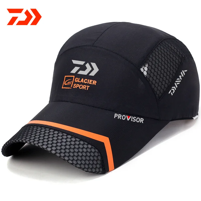 2021 Daiwa Sunshade Fishing Cap for Men Outdoor Sport Baseball Fishermen Hat Couple Summer Quick-drying Hiking Cycling Hat
