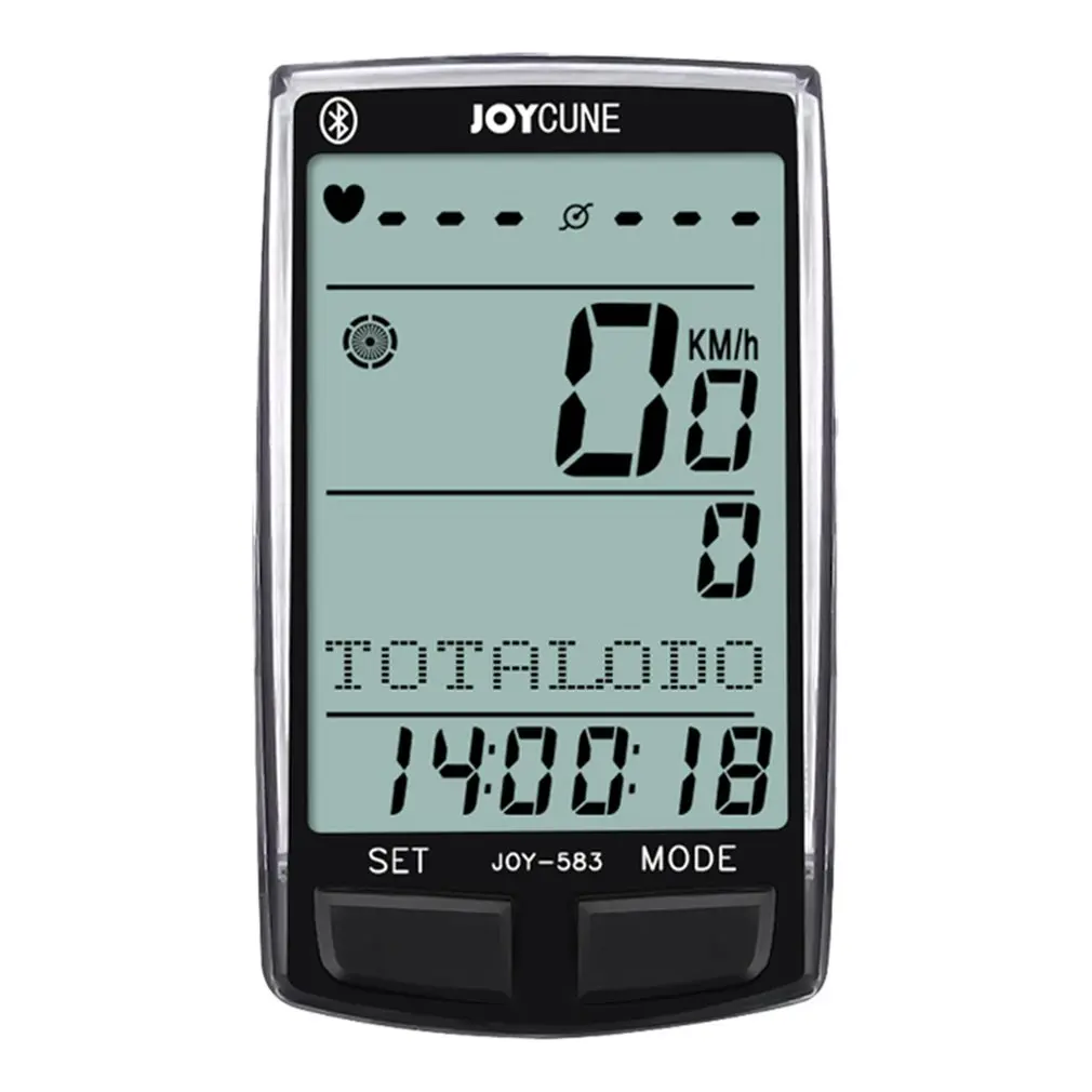 

Wireless Bicycle Computer Stopwatch With Heart Rate Sensor Waterproof Bike Computer Odometer Speedometer Withlcd Display