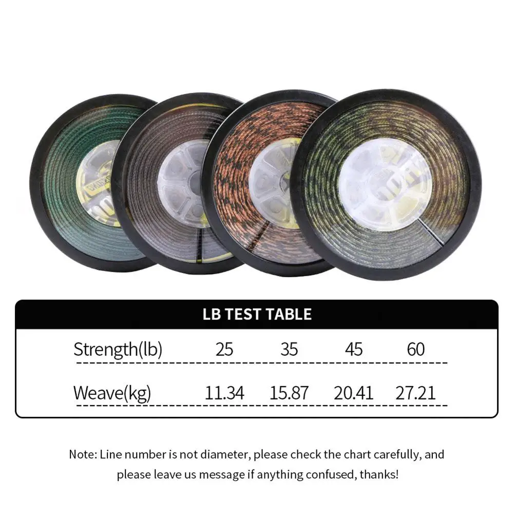 Practical Lead Core Carp Fishing Line 25Lbs 35Lbs 45Lbs 60Lbs 10M for Carp Rig Making Sinking Braided Line Fishing Line