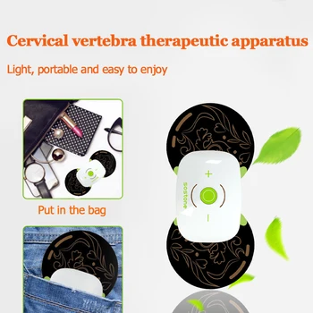 

Portable EMS Mini Electric Neck Cervical Massager Stimulator Stickers Therapy Shoulder Cervical Spine Massager Health Care Relax
