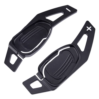

2pcs Car Black Steering Wheel Shift Paddle Shifter Extension Fit for Audi A5 S3 S5 SQ5 RS3 RS6 RS7