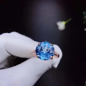 

Natural And Real Topaz Ring Wedding Engagement Topaz Ring Fine Jewelry Wholesale 925 sliver Ring