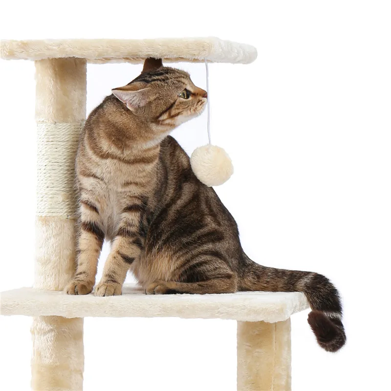 Кошка дерево башня для альпинистов дом кошка деятельности дерево с сизалем Когтеточка для котенка деятельности Центр игровой домик кошка башня