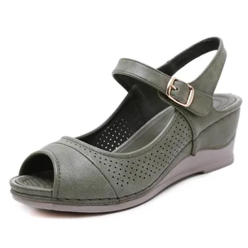 

Female sandals new summer shoes woman plus size 42 heels sandals for wedges chaussure femme casual gladiator sandalen dames