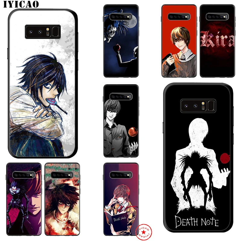 IYICAO Death Note Anime Soft Case for Samsung Galaxy S10e S10 S9 S8 8 9 10 Plus S6 S7 Edge TPU |