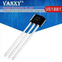 50pcs U18 US1881 TO-92 OH188 1881 U18 TO92 Salão Sensor Hall Effect Sensor Detector Magnético Do Motor