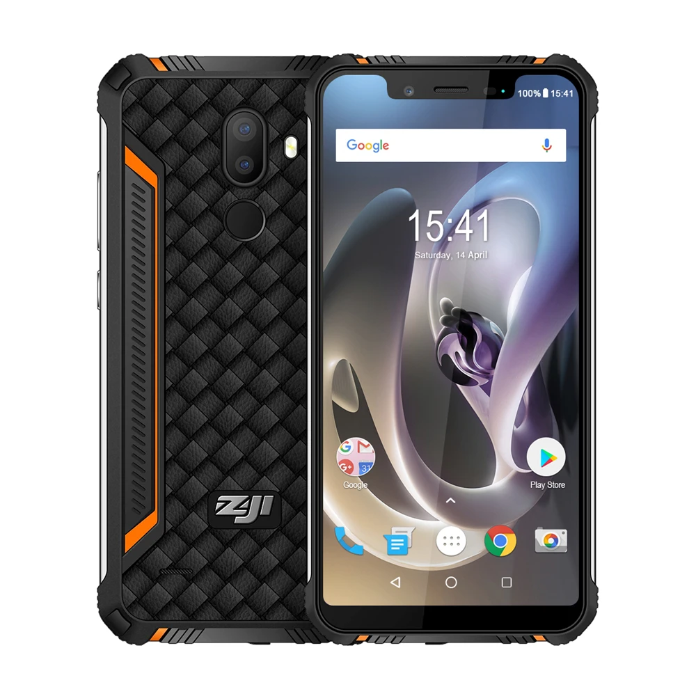 HOMTOM ZOJI Z33 Rugged Mobile Phone MT6739 1.3GHZ Quard Core 3GB 32GB 4600mAh 5.85Inch Dual sim Android 8.1 OTA OTG Face Unlock