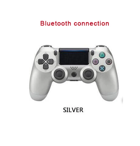 Беспроводной контроллер Bluetooth 4,0 Dual Shock джойстик геймпады для playstation 4 PS4 Геймпад - Цвет: s wireless silver