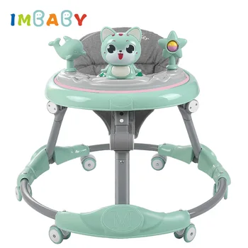

IMBABY New Baby Walker 6-Speed Adjustment Multi-Function Anti-Rollover Anti-O-Legs Men And Women Toddler Walker