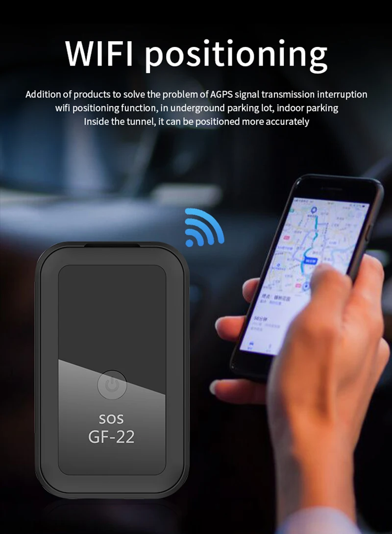 2021 Новый GF22 мини GPS автомобильный трекер приложение против потери устройство