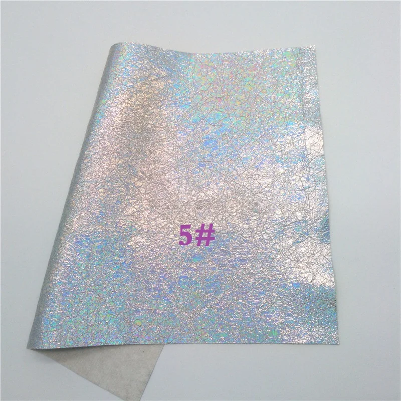 5 Glitterwishcome 21X29 см A4 размер металлическая трещина искусственная кожа ткань, синтетическая кожа ткань кожаные листы для бантов, GM495A - Цвет: 5