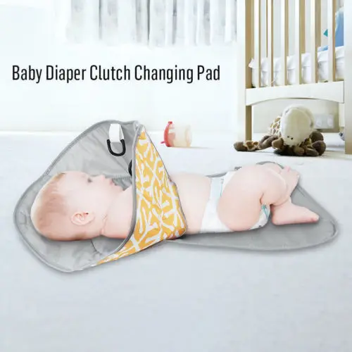 Newborn Baby Portable Diaper Changing Pad Outdoor Waterproof Baby Diaper Changing Pad Foldable Nappy Mat Clutch
